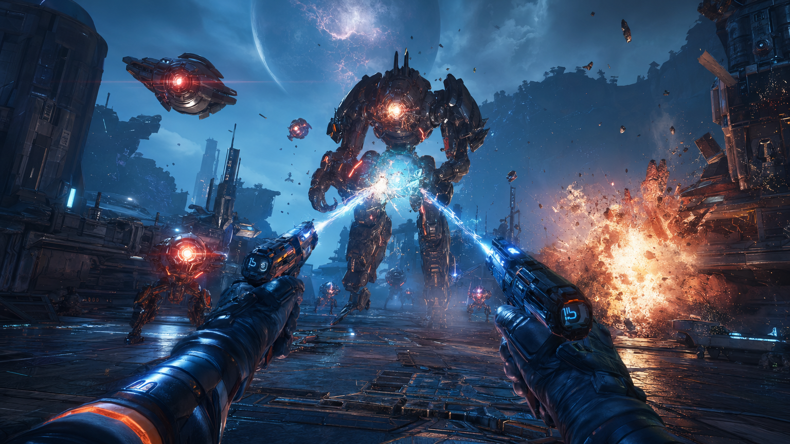 Immersive VR combat gaming experience