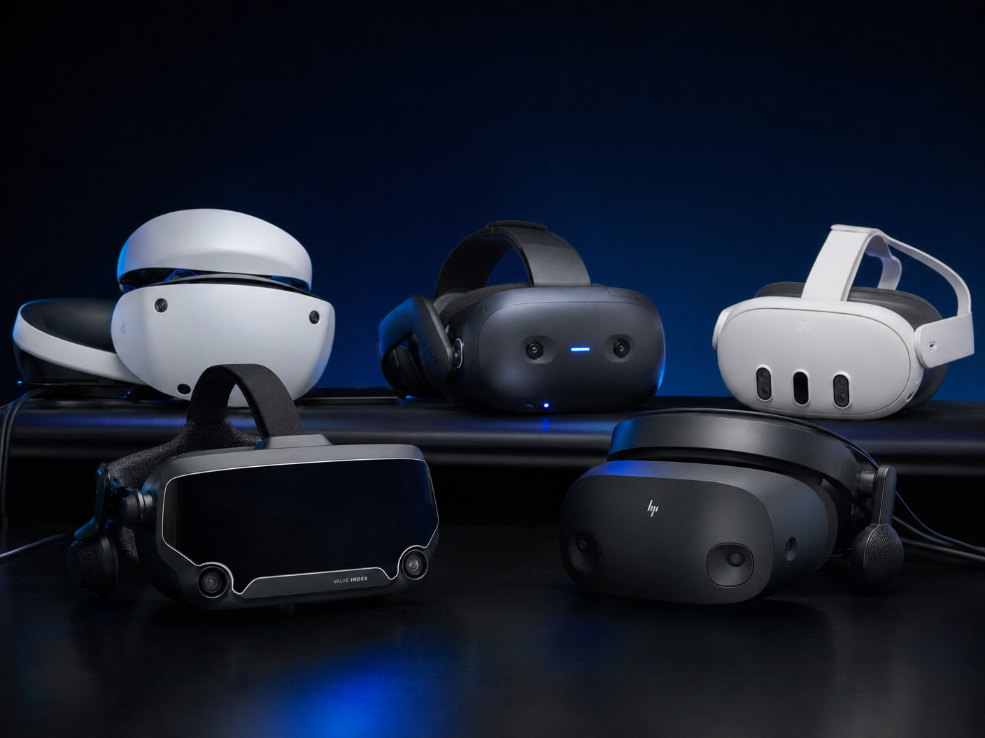 VR headsets collection